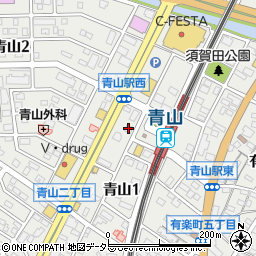 ミント半田　青山店周辺の地図