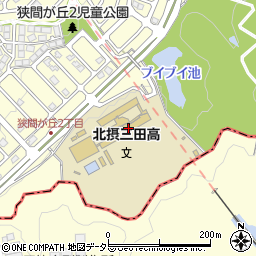 兵庫県立北摂三田高等学校周辺の地図