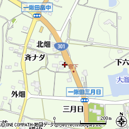 愛知県新城市一鍬田斉ナダ50周辺の地図