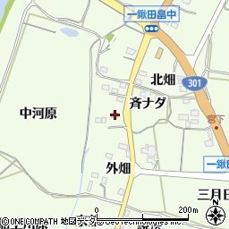 愛知県新城市一鍬田斉ナダ12周辺の地図