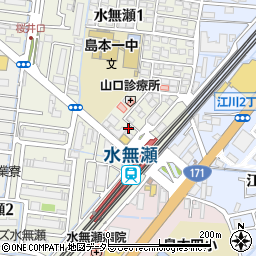 阪高ファインパーク水無瀬駅前駐車場周辺の地図