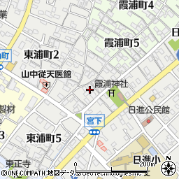 愛知県碧南市東浦町3丁目73周辺の地図