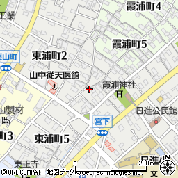 愛知県碧南市東浦町3丁目74周辺の地図