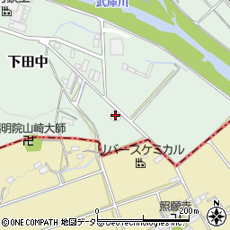 兵庫県三田市下田中602周辺の地図