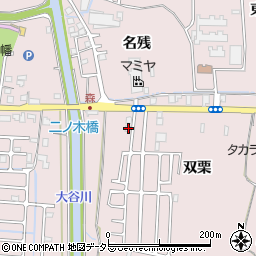 京都府八幡市八幡双栗2-10周辺の地図