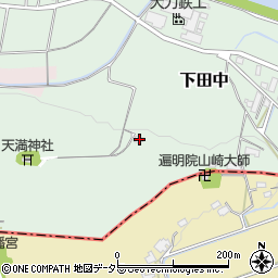 兵庫県三田市下田中753周辺の地図