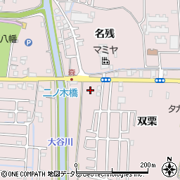 京都府八幡市八幡双栗2周辺の地図