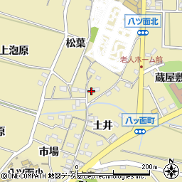 愛知県西尾市八ツ面町猿待3周辺の地図