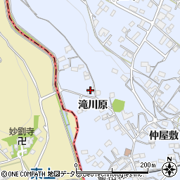 愛知県新城市川田滝川原周辺の地図