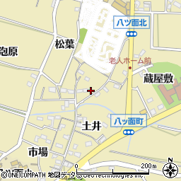 愛知県西尾市八ツ面町猿待6-2周辺の地図