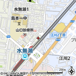 Ｐａｒｋ１ｓｔ．水無瀬駅前駐車場周辺の地図