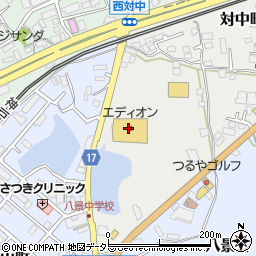 ダイソーコーナン三田対中店周辺の地図
