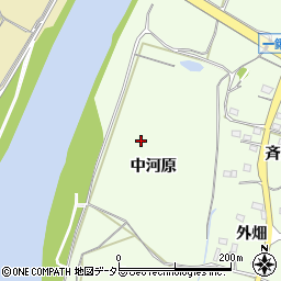 愛知県新城市一鍬田中河原周辺の地図