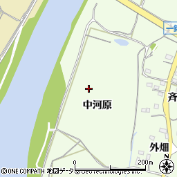 愛知県新城市一鍬田（中河原）周辺の地図