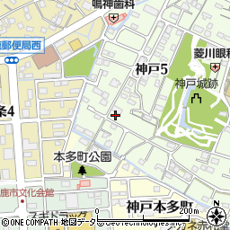 三重県鈴鹿市神戸5丁目13-16周辺の地図