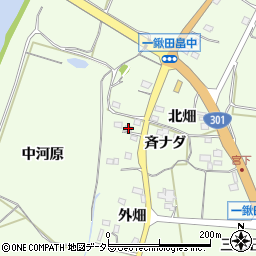 愛知県新城市一鍬田斉ナダ19周辺の地図