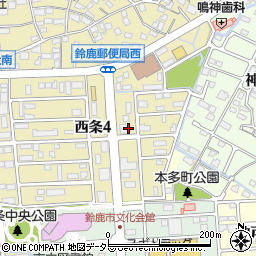 じてんしゃチャンピオン　鈴鹿店周辺の地図