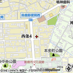 じてんしゃチャンピオン　鈴鹿店周辺の地図