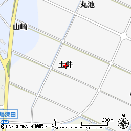 愛知県額田郡幸田町菱池土井周辺の地図