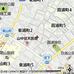 愛知県碧南市東浦町3丁目57周辺の地図