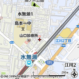 水無瀬駅前ＳＳマンション周辺の地図