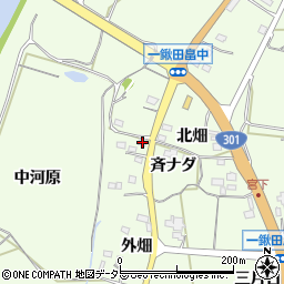 愛知県新城市一鍬田斉ナダ21周辺の地図