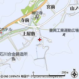 愛知県岡崎市鉢地町周辺の地図