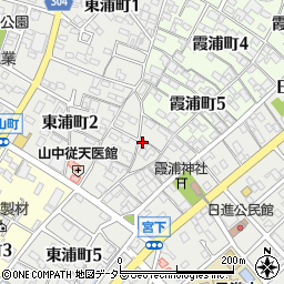愛知県碧南市東浦町3丁目36周辺の地図