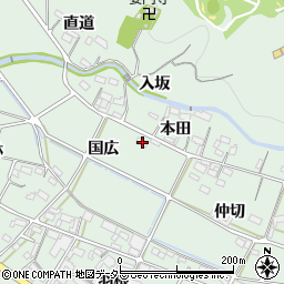 愛知県額田郡幸田町大草国広43周辺の地図