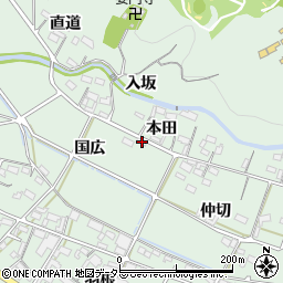 愛知県額田郡幸田町大草国広56周辺の地図