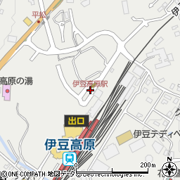 伊豆高原駅周辺の地図