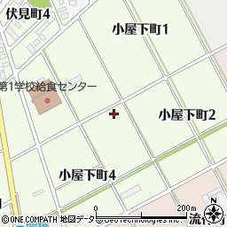 愛知県碧南市小屋下町周辺の地図