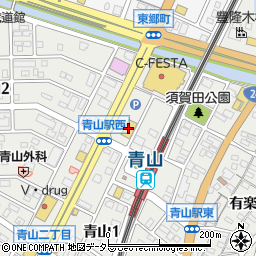 快活ＣＬＵＢ半田青山駅前店周辺の地図