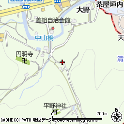 兵庫県川辺郡猪名川町差組周辺の地図