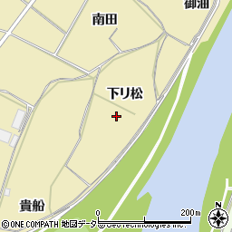 愛知県新城市野田下リ松周辺の地図