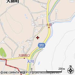 兵庫県加西市大柳町周辺の地図