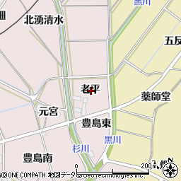 〒441-1345 愛知県新城市豊島の地図