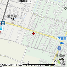 浅野デンキ　箕田本店周辺の地図