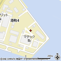 愛知県半田市港町周辺の地図