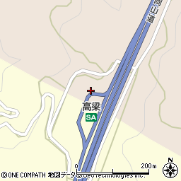 岡山自動車道高梁ＳＡ下り周辺の地図