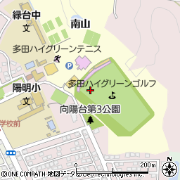 兵庫県川西市西畦野南山周辺の地図