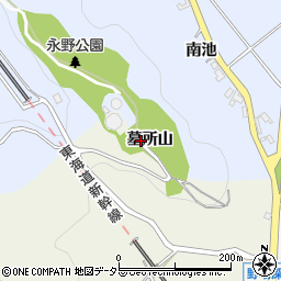 永野公園トイレ周辺の地図