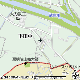 兵庫県三田市下田中559周辺の地図