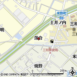 愛知県西尾市小島町落合周辺の地図