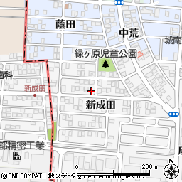 京都府宇治市広野町新成田周辺の地図