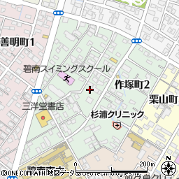 愛知県碧南市作塚町周辺の地図