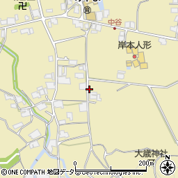 兵庫県小野市中谷町周辺の地図