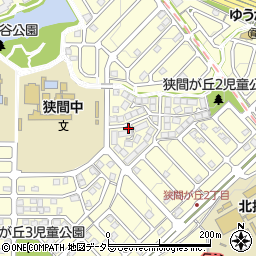 兵庫県三田市狭間が丘周辺の地図