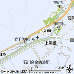 愛知県岡崎市鉢地町細田周辺の地図