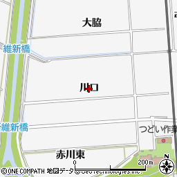 愛知県幸田町（額田郡）菱池（川口）周辺の地図